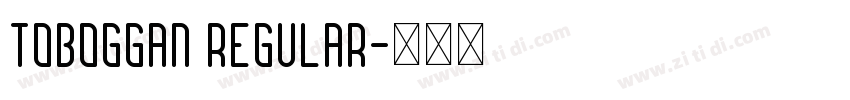 Toboggan Regular字体转换